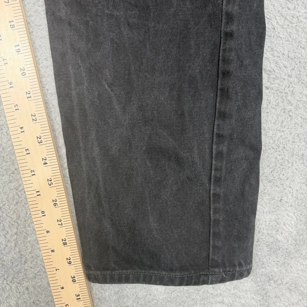 Levis 505‎ Mens Regular Fit Straight Leg Black Denim Jeans 38x32 PC9-00505-0260